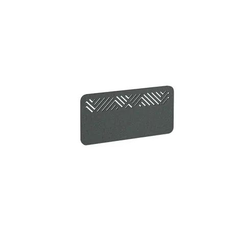 Chevron Acoustic Desktop Screen - 800mm - Moonlight Grey
